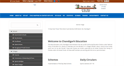 Desktop Screenshot of chdeducation.gov.in