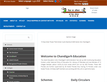 Tablet Screenshot of chdeducation.gov.in